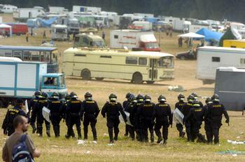 Policie ukončila nepovolenou akci v úterý.