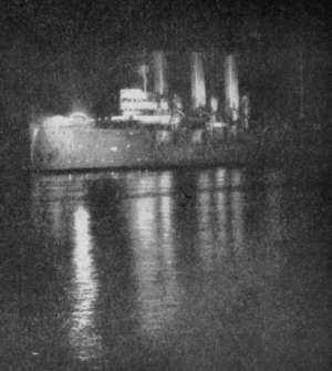 Křižník Aurora těsně před zahájením povstání