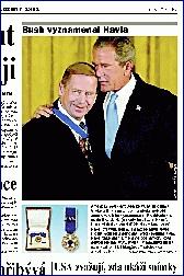 Milý synu, dobře jsi to udělal.... Lidové noviny 24. července 2003