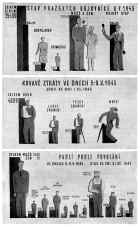 Dobový leták prezentující české ztráty při pražském povstání (kliknutím zvětšíte)